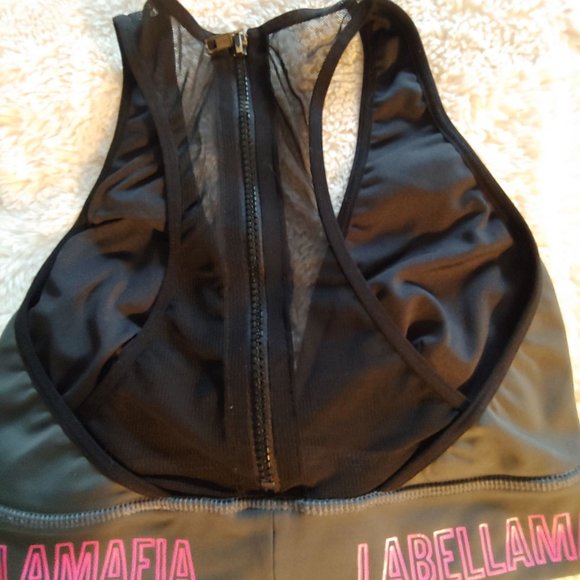 Labella Mafia womans grey  workout top - Picture 4 of 7